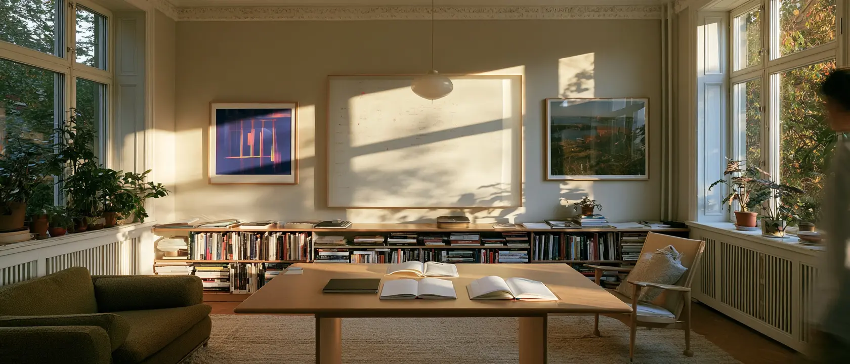 The RentRemote team working in a room of a city apartment